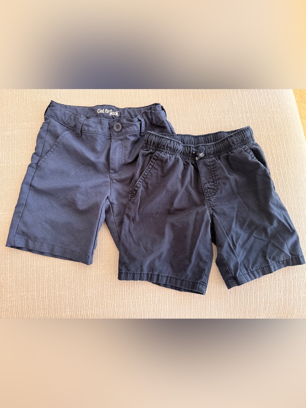 Bundle of two Cat & Jack Navy Flat-Front Boys' Shorts 5T